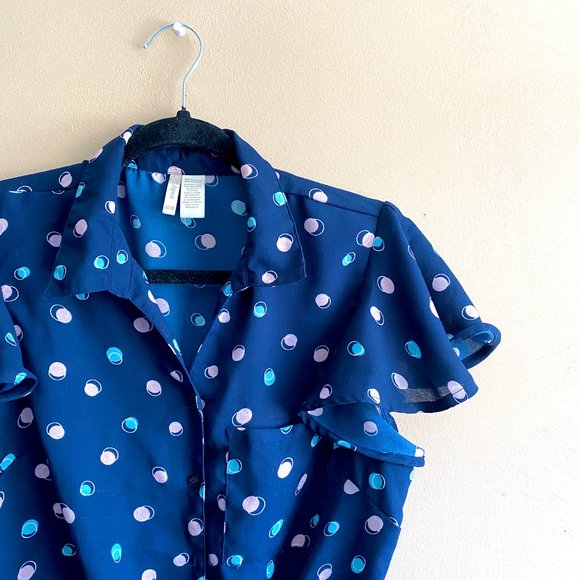 Japna Collar Tie Top - Picture 2 of 3